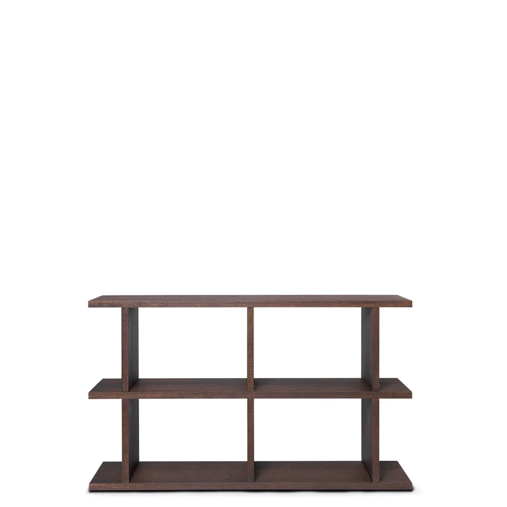 Ferm Living, Kona Bokhylla 2x2 - Mörkbetsad ek