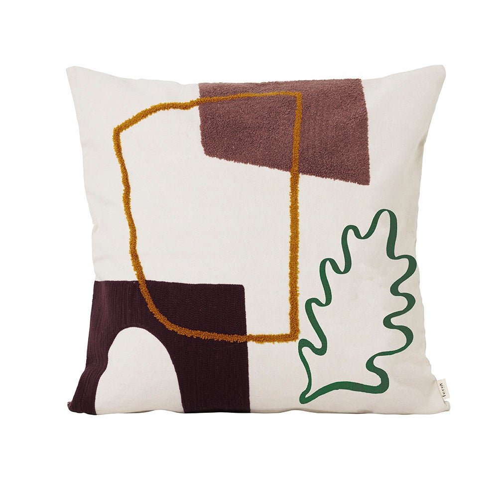 Ferm Living, Mirage Kudde 50x50 - Leaf