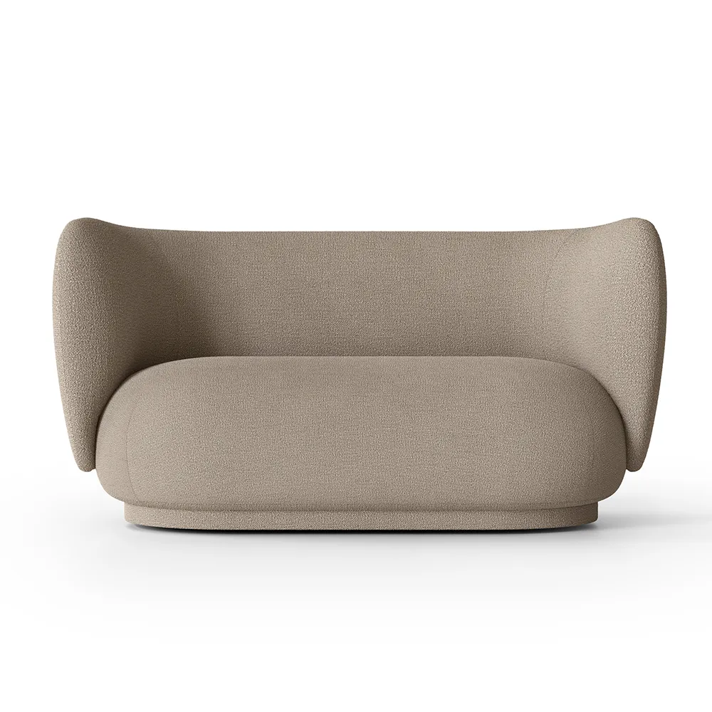 Ferm Living, Rico 2-sits soffa Boucle - Sand
