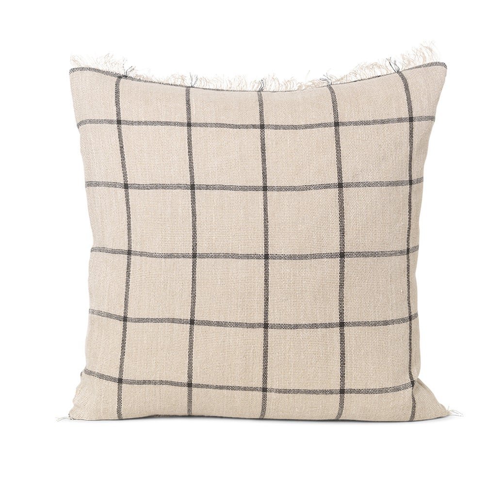 Ferm Living, Calm Kuddfodral 50x50 Camel / Black Ferm Living
