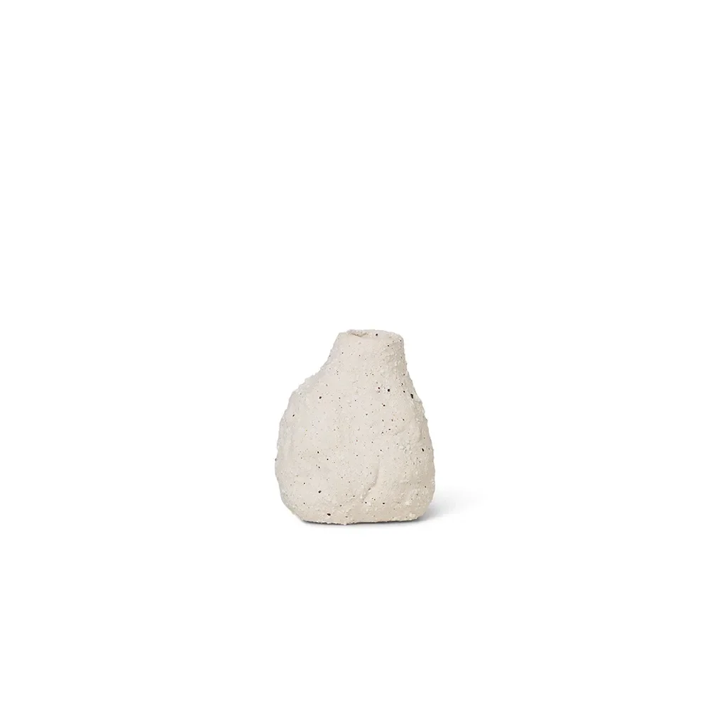 Ferm Living, Vulca Mini Vase - Off-white stone