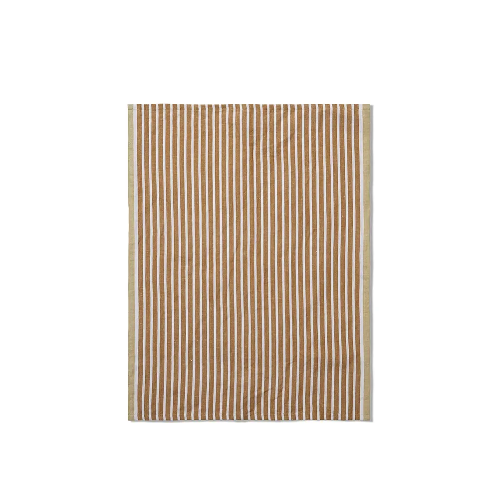 Ferm Living, Kökshandduk Hale  Golden Brown/Silver Fern