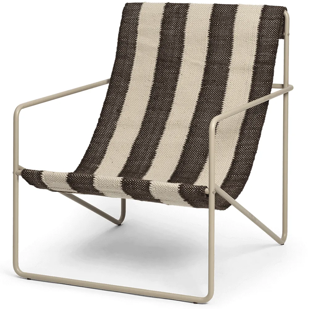 Ferm Living, Desert Lounge Fåtölj Cashmere/Off-white/Chocolate