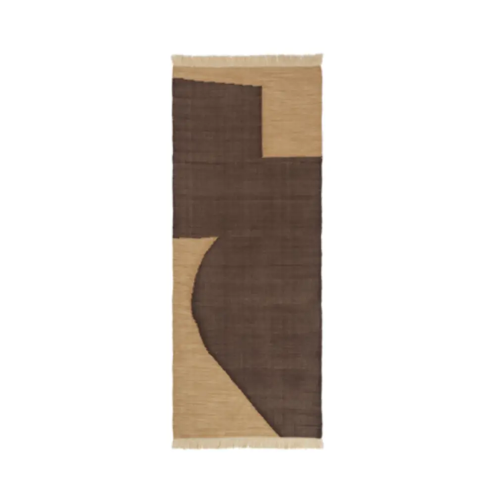 Ferm Living, Forene Runner 80 x 200 - Tan/Chocolate