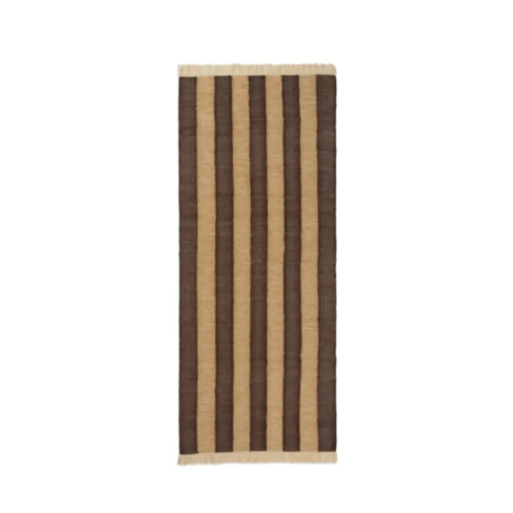 Ferm Living, Ives Matta 80x200 cm - Beige/Choklad