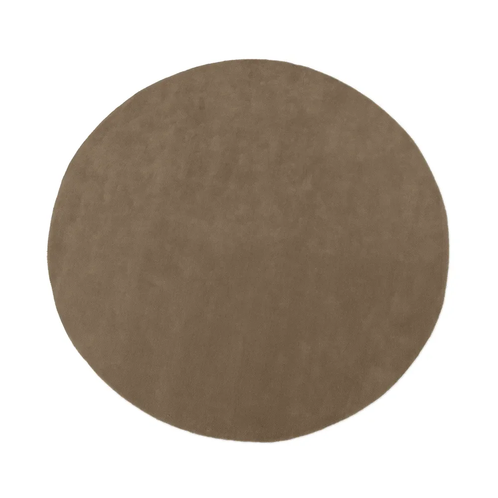 Ferm Living, Stille Tufted Rug - Ø240 - Ash Brown