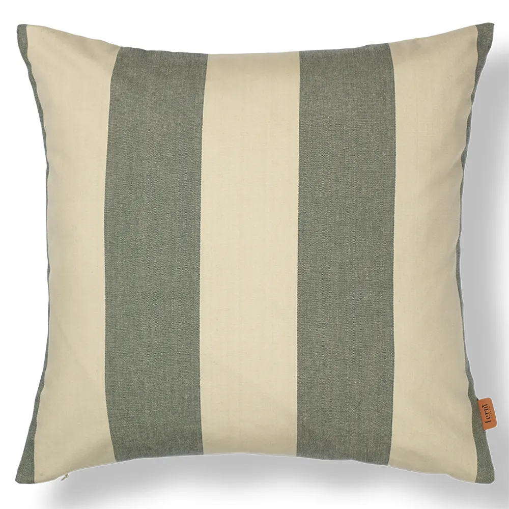 Ferm Living, Strand Prydnadskudde Dark Lichen/Parchment