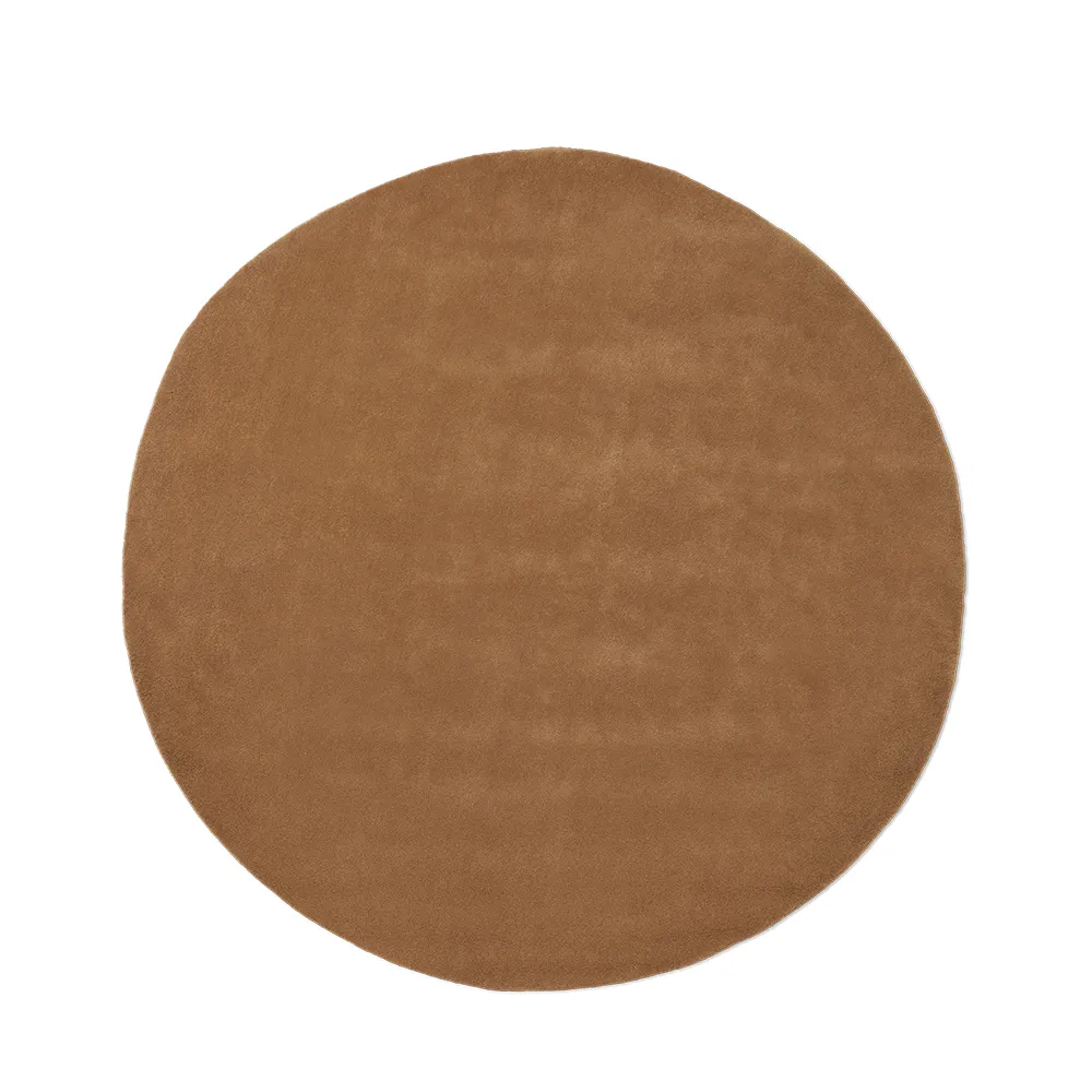 Ferm Living, Stille Tufted Rug - Ø240 - Toffee