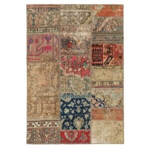 Vintage Patchwork orientalisk matta 107 x 153 cm