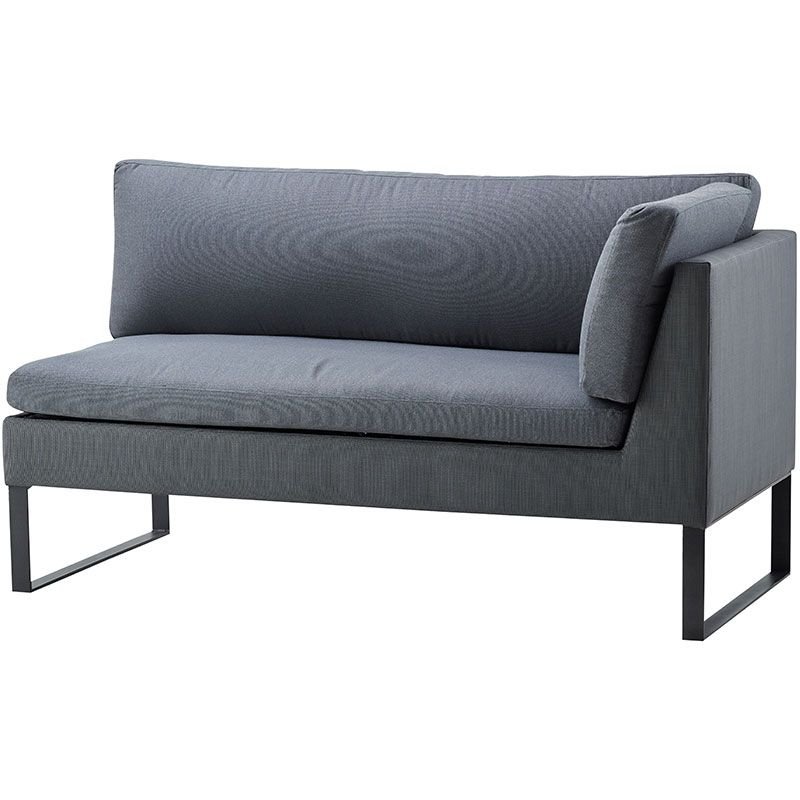 Cane-line, Flex 2-Sits Vänster Grå