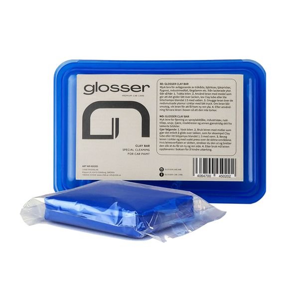 Rengöringslera Glosser Clay Bar, 200 g