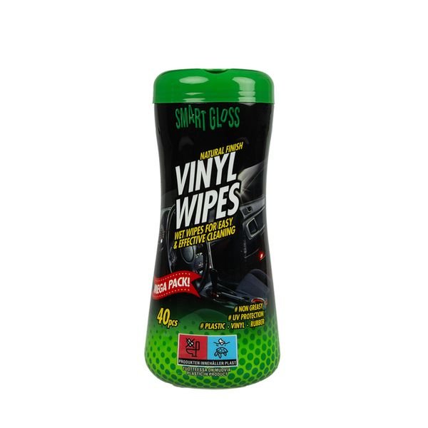 Våtservetter Smart Gloss Vinyl Wipes, 40 st - Burk