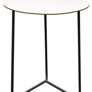 Grythyttan Stålmöbler, Bord High Tech 60 Vit Laminat / Svart Stativ