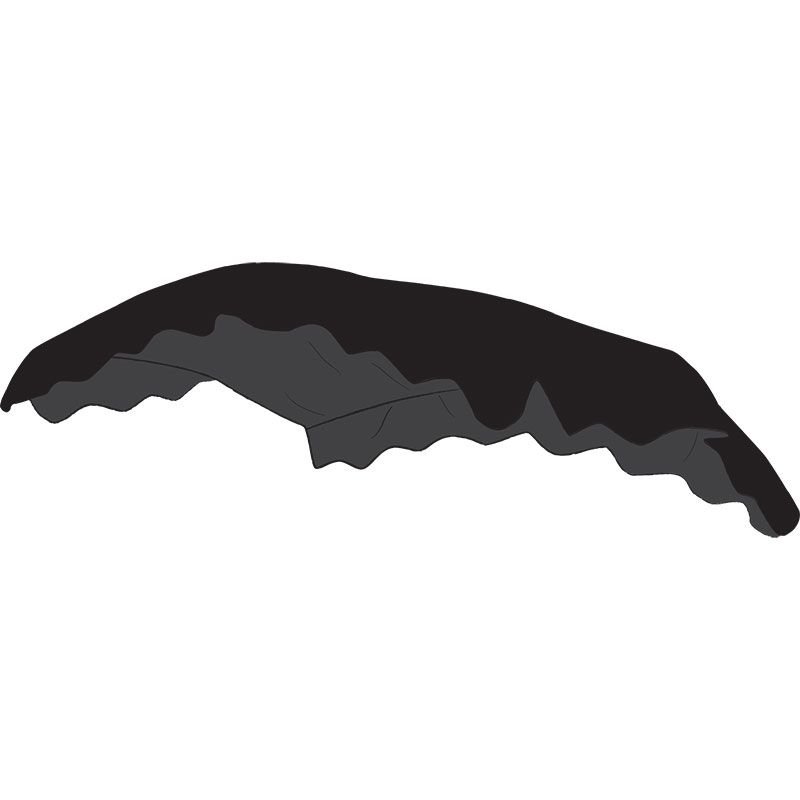 Brafab, Prag hammocktak välvt svart