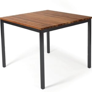 Skargaarden, Häringe Matbord 85X85Cm Svart / Teak