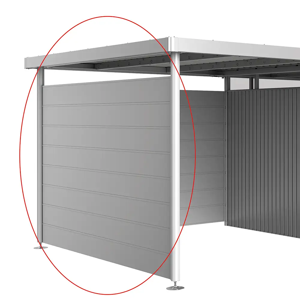 Biohort, Sidoväggar till Sidotak storlek H5, metallic silver