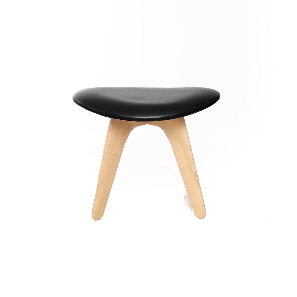 Tom Dixon, Slab ottoman natur svart läder