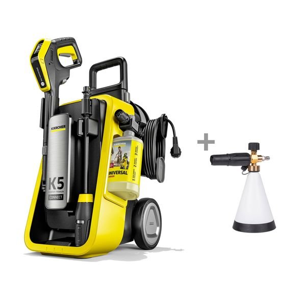 Högtryckstvätt Kärcher K5 Comfort Premium Connect, Högtryckstvätt + Dr Dirt Foam Lance G3