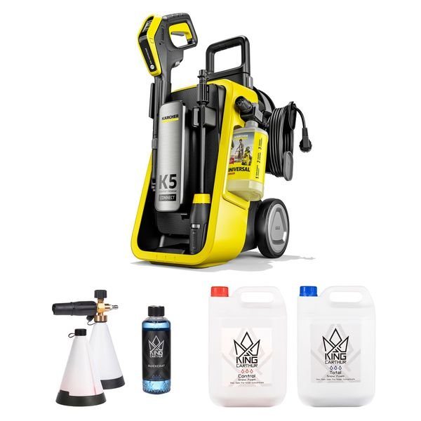 Högtryckstvätt Kärcher K5 Comfort Premium Connect, Högtryckstvätt + Skumtvättspaket