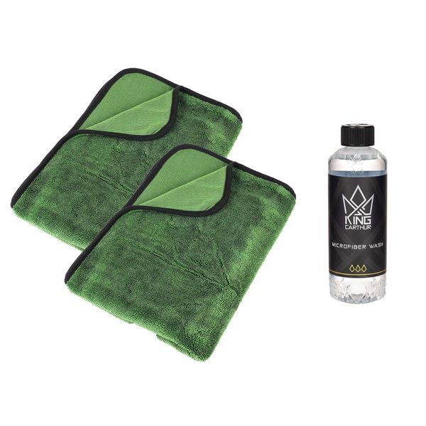 Torkhandduk King Carthur Green Jade, 2 st + Mikrofiberrengöring