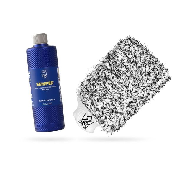 Bilschampo Labocosmetica Semper, 500 ml + Wash mitt