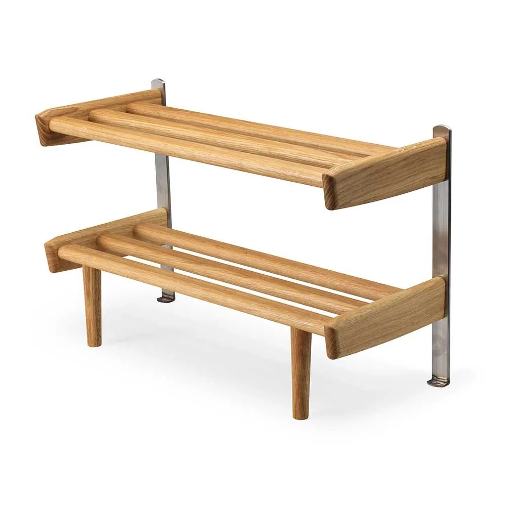 Oscarssons Möbel, Meja Skohylla Golv 59 cm Lackad Ek