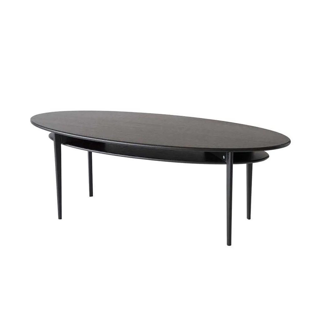 Oscarssons Möbel, Celia Soffbord 140 cm Svartbetsad Ek