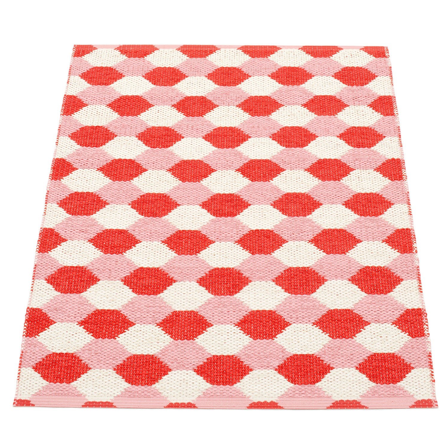 Pappelina, Dana matta 70x100 cm coral red / piglet / vanilla