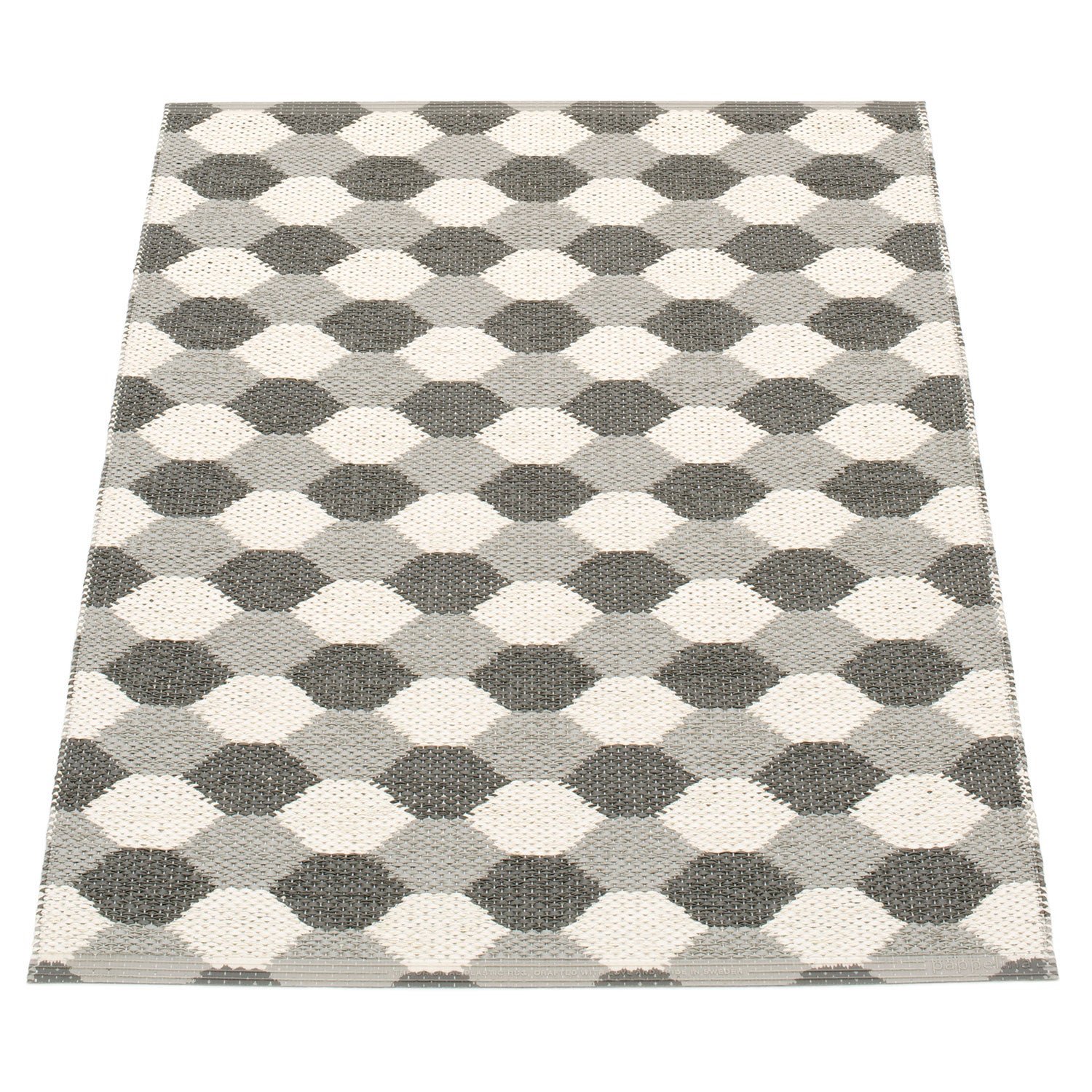 Pappelina, Dana matta 70x100 cm warm grey / charcoal / vanilla