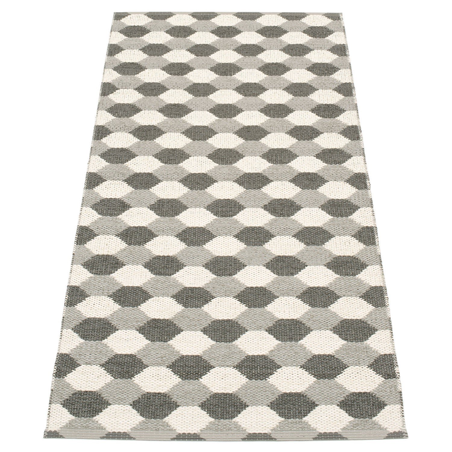 Pappelina, Dana matta 70x160 cm warm grey / charcoal / vanilla