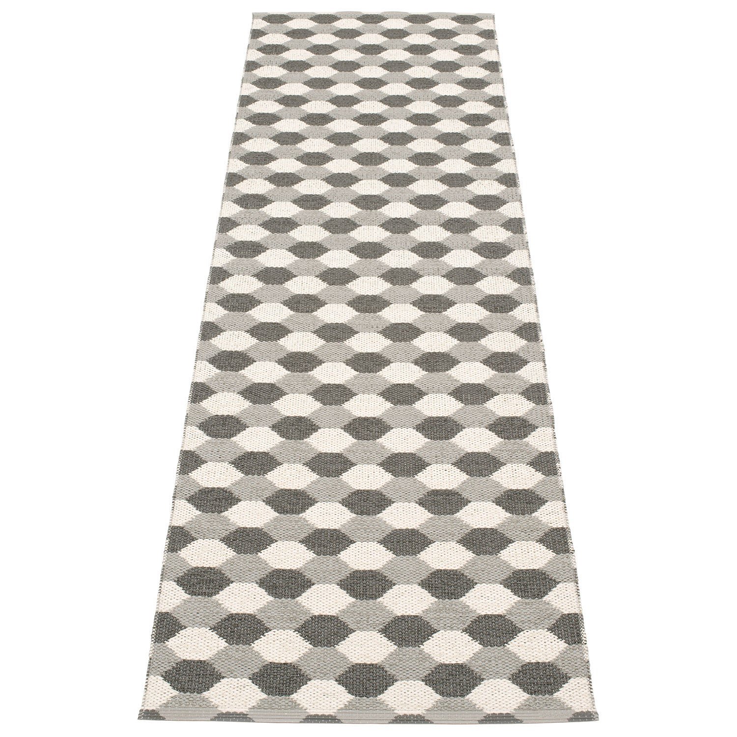 Pappelina, Dana matta 70x250 cm warm grey / charcoal / vanilla