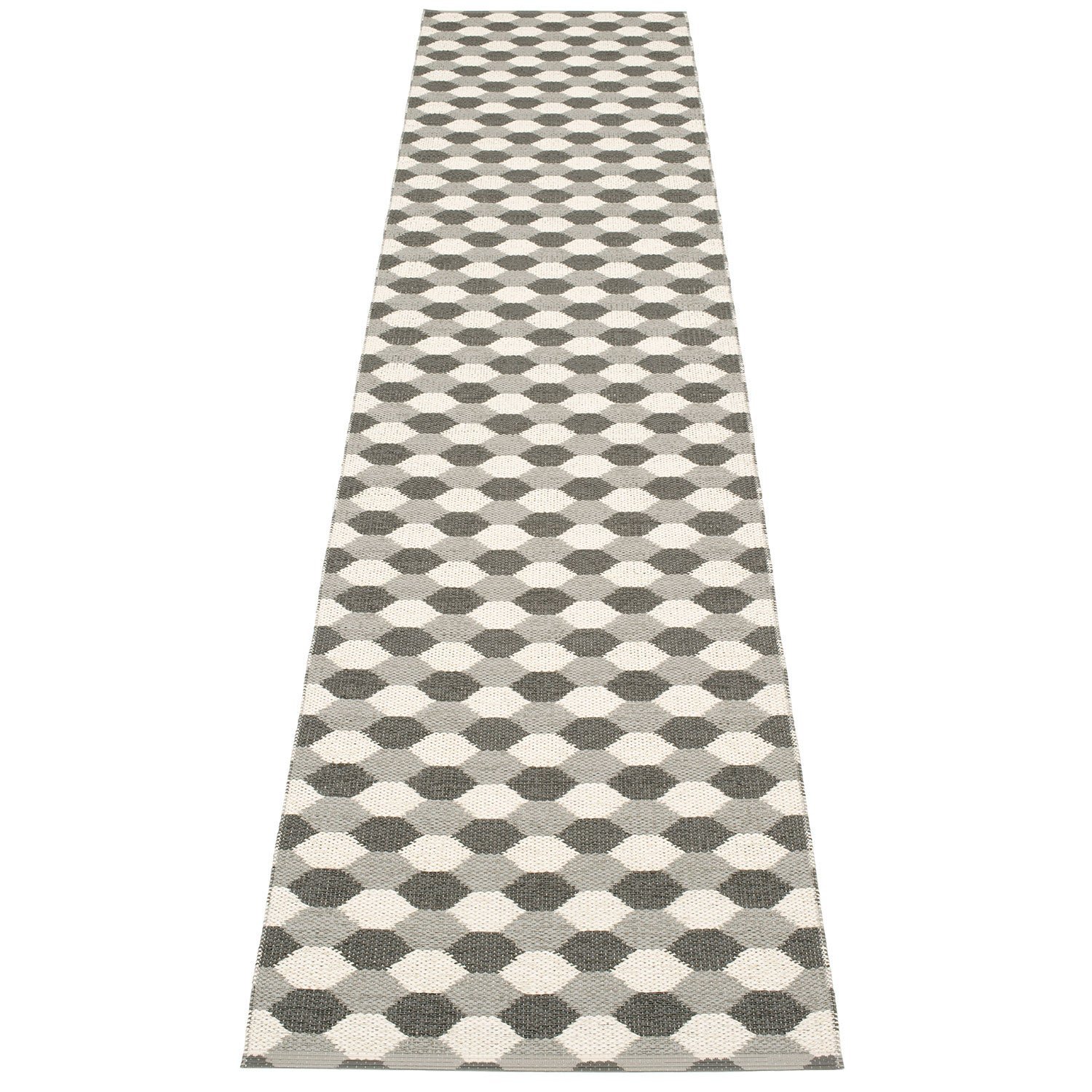 Pappelina, Dana matta 70x335 cm warm grey / charcoal / vanilla