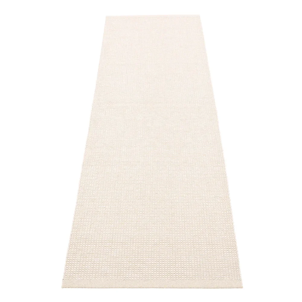 Pappelina, Emm matta 70 x 240 cm Vanilla/White Metallic