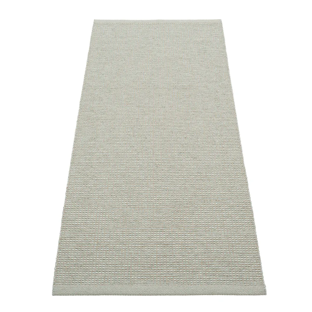 Pappelina, Emm matta Sage/Linen Met. - Linen warp 70 x 180 cm