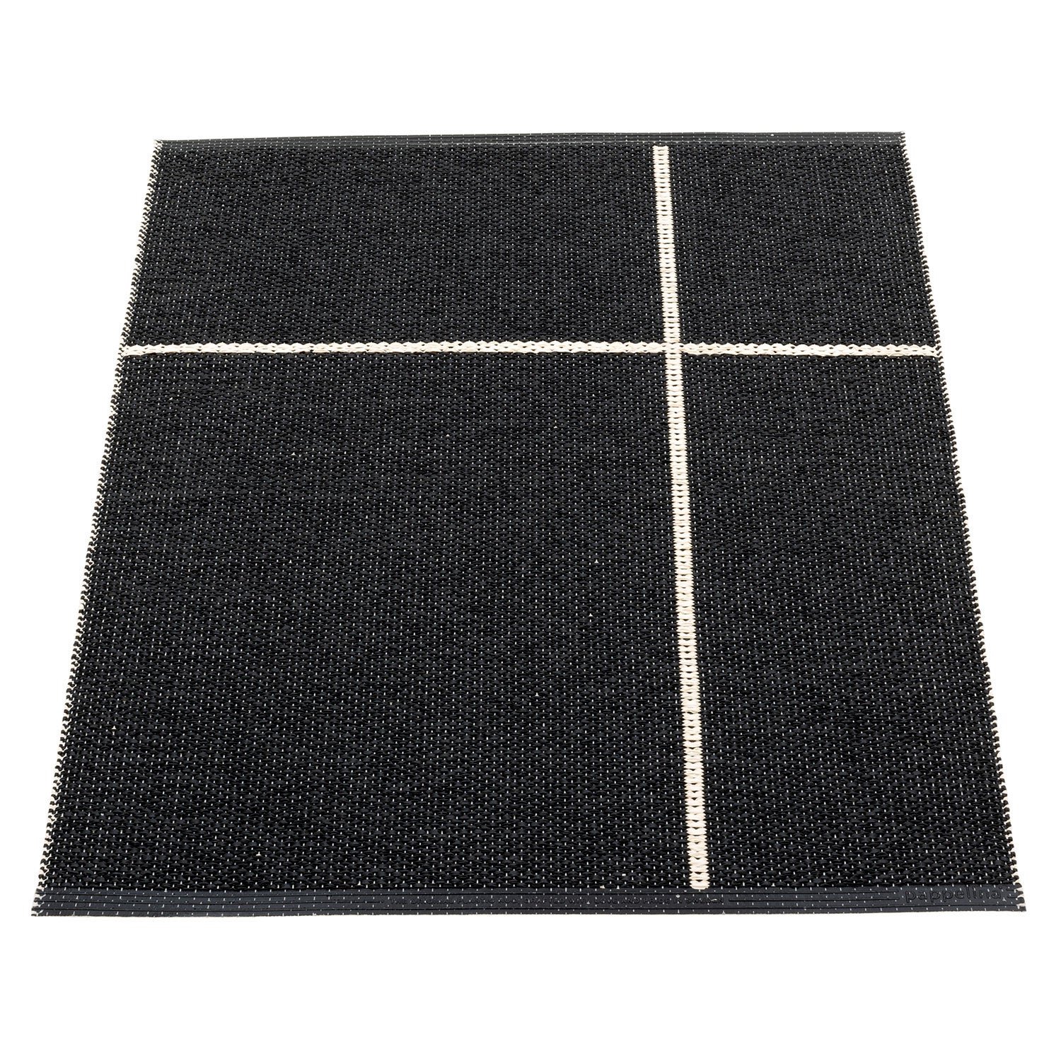 Pappelina, Fred matta 70x90 cm black / vanilla