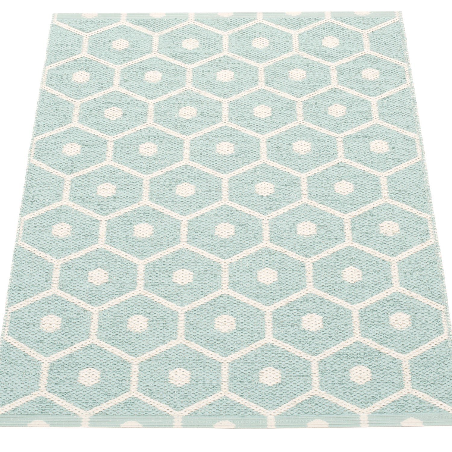 Pappelina, Honey matta 70x100 cm pale turquoise / vanilla