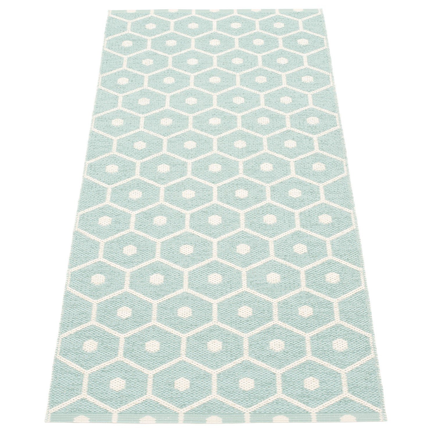 Pappelina, Honey matta 70x160 cm pale turquoise / vanilla