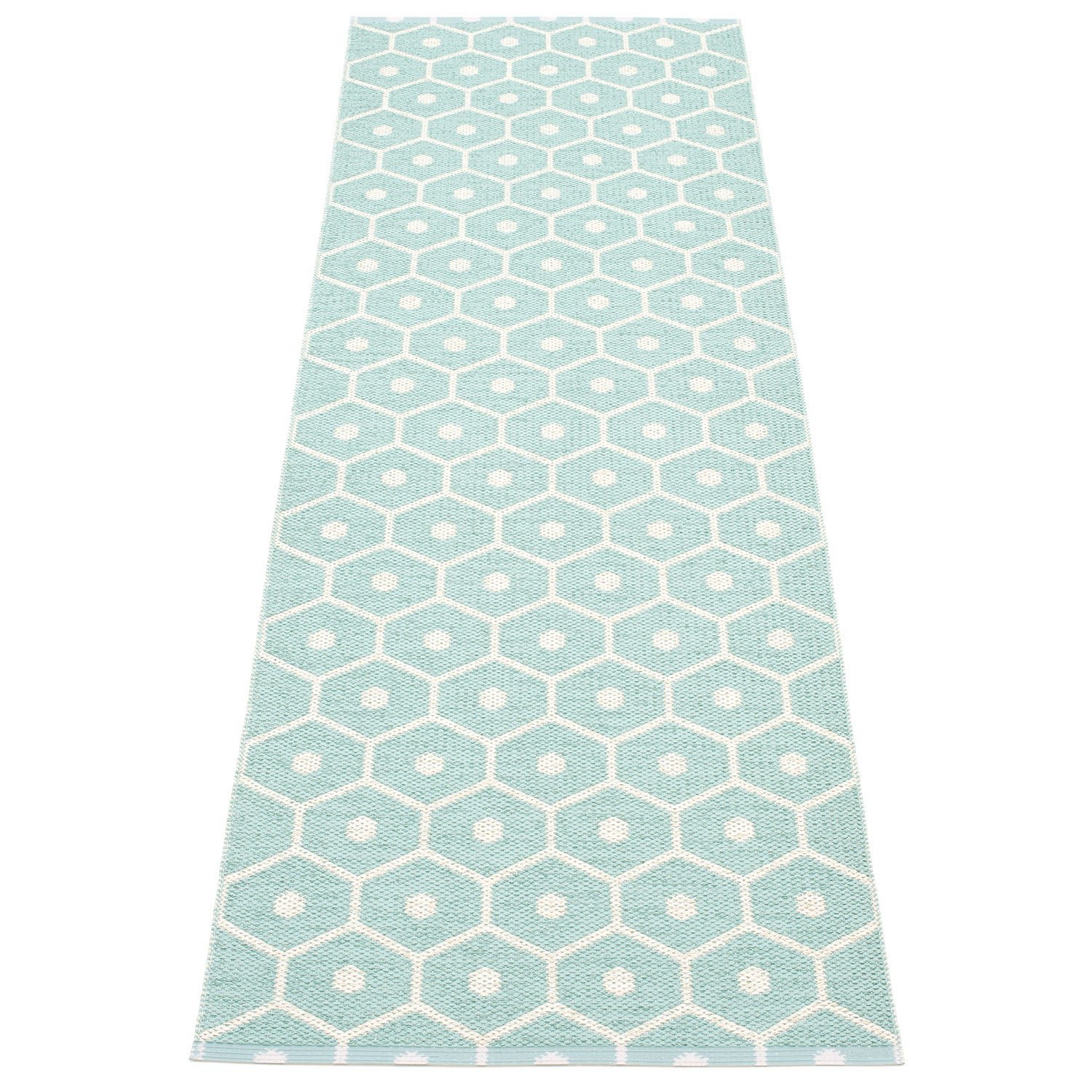 Pappelina, Honey matta 70x225 cm pale turquoise / vanilla