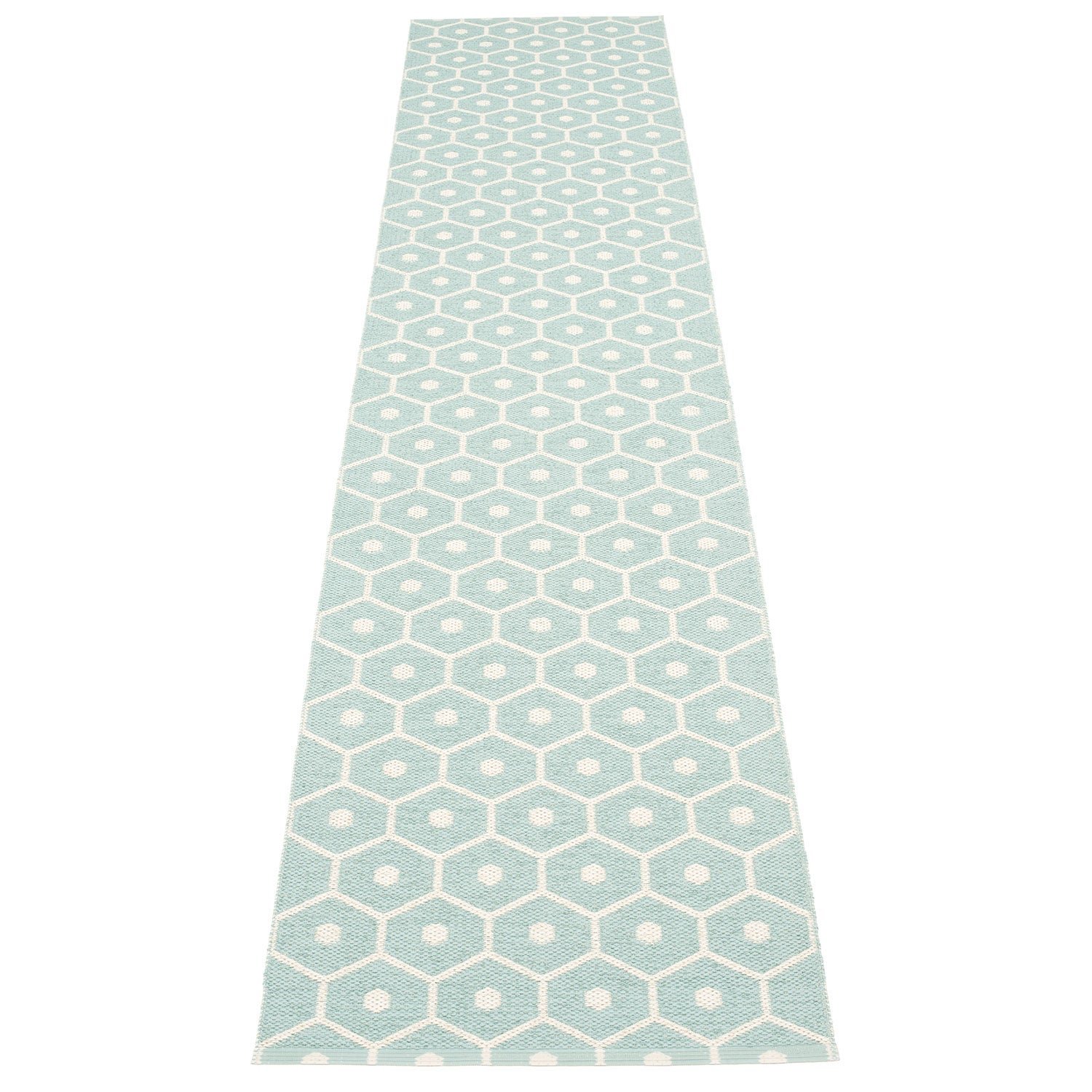 Pappelina, Honey matta 70x350 cm pale turquoise / vanilla