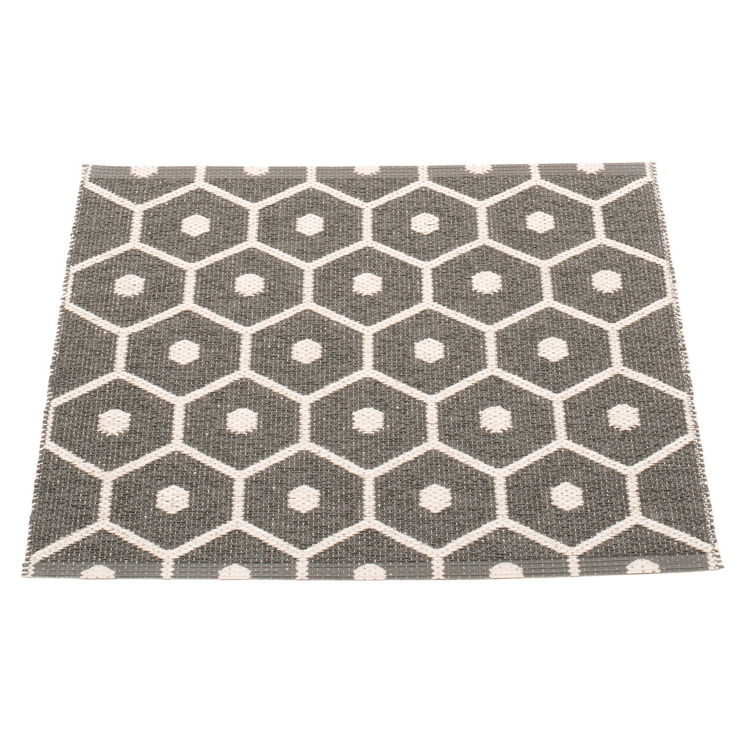 Pappelina, Honey matta 70x60 cm charcoal / vanilla