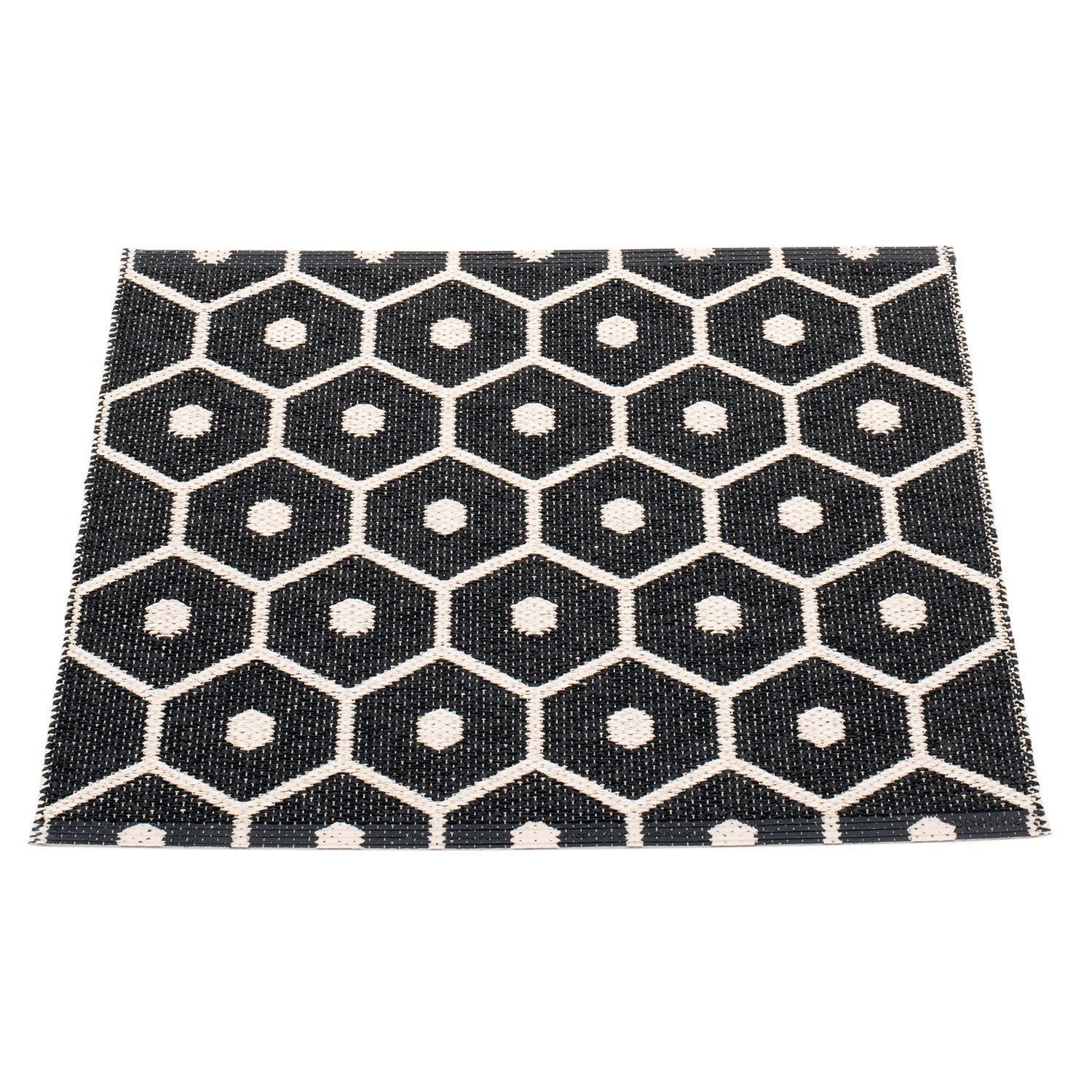 Pappelina, Honey matta 70x60 cm black / vanilla