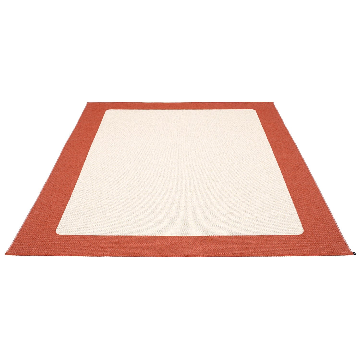 Pappelina, Ilda matta 180x180 cm brick / vanilla