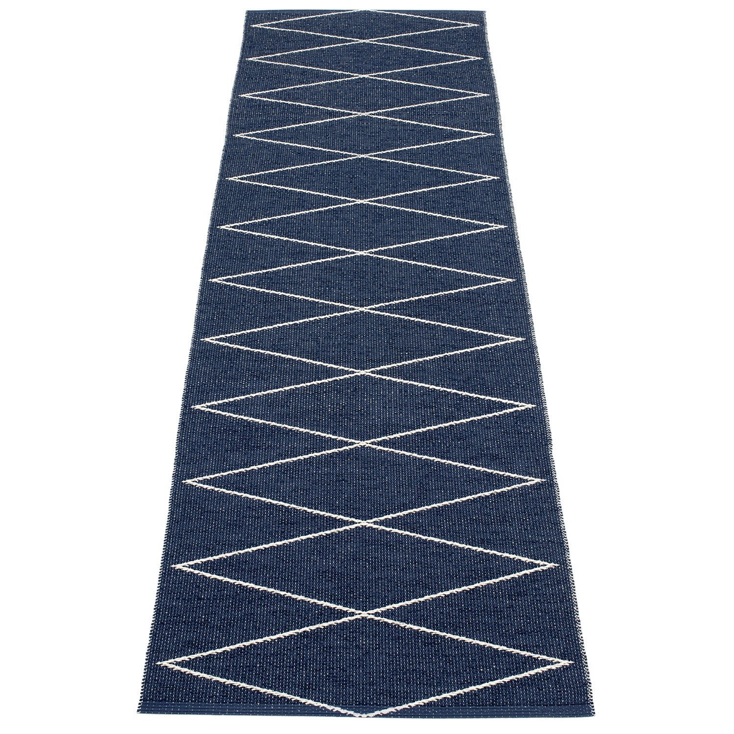 Pappelina, Max matta 70x240 cm darkblue / vanilla