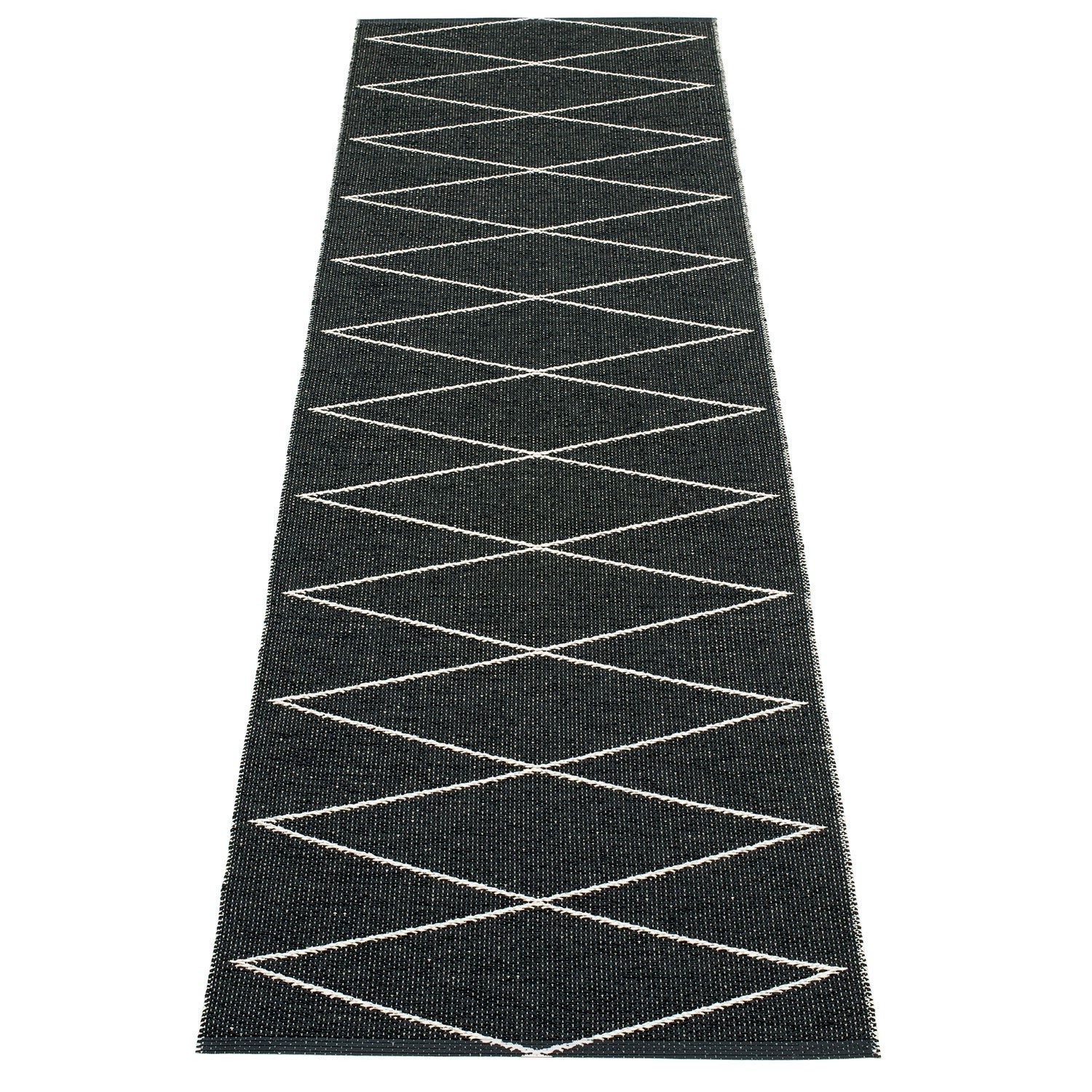 Pappelina, Max matta 70x240 cm black / vanilla