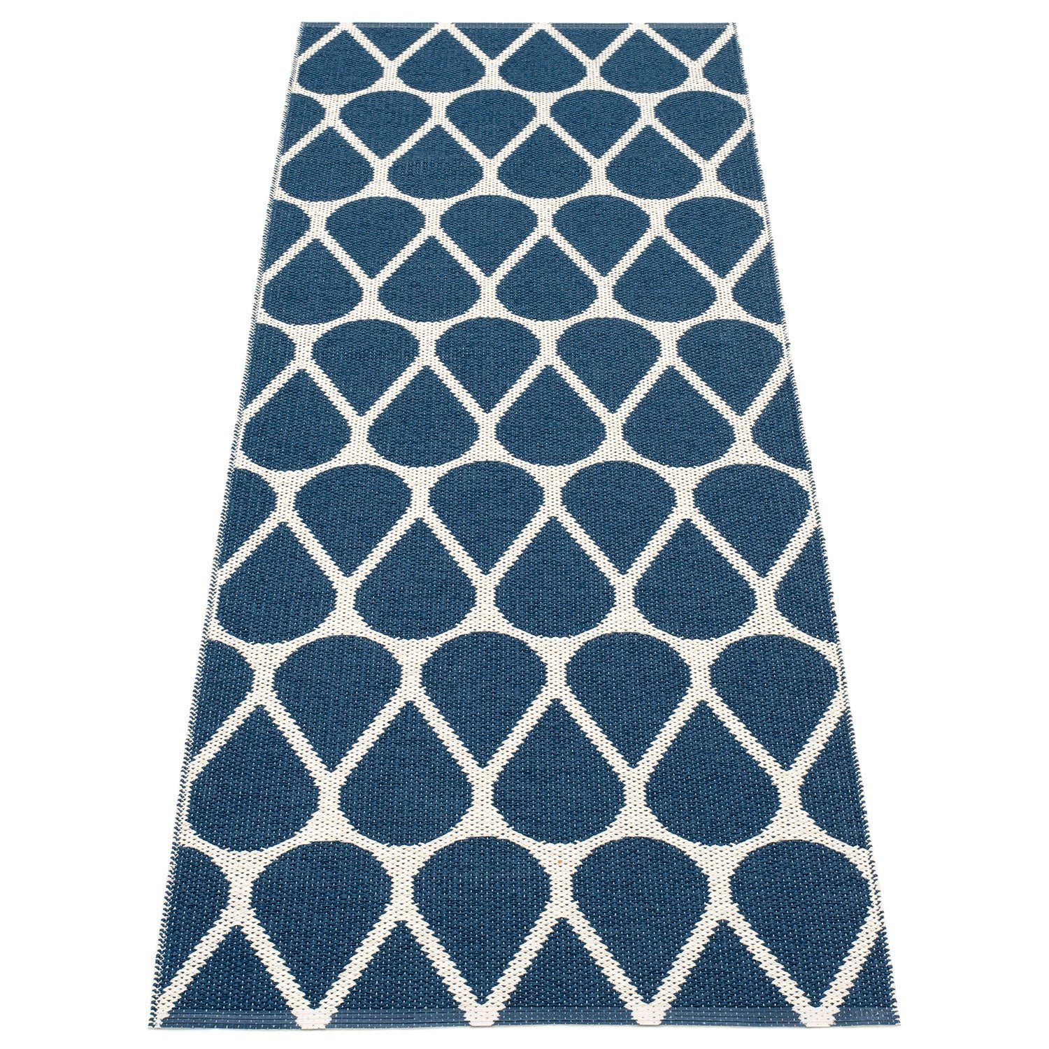 Pappelina, Otis matta 70x200 cm ocean blue / vanilla