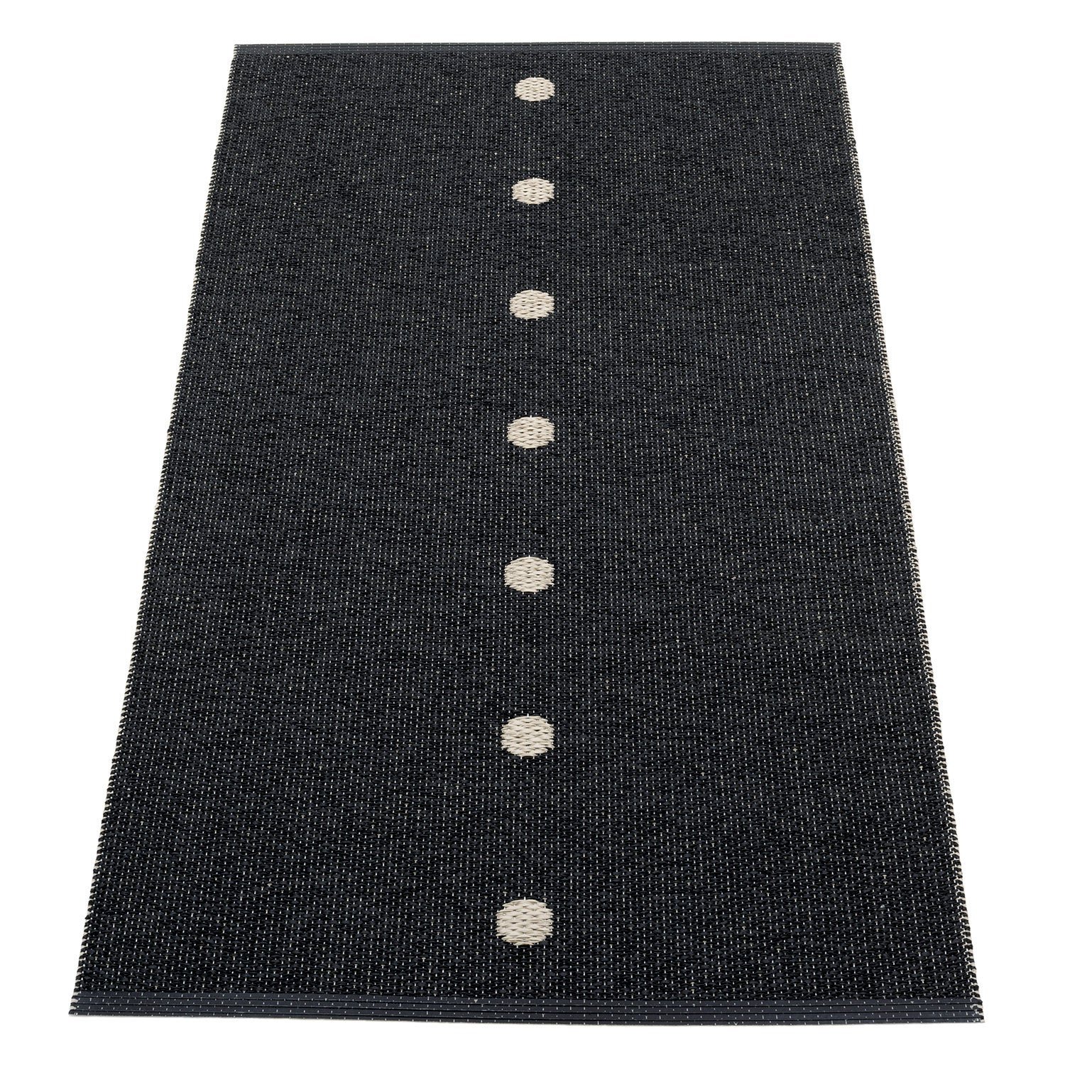 Pappelina, Peg matta 70x140 cm black / linen