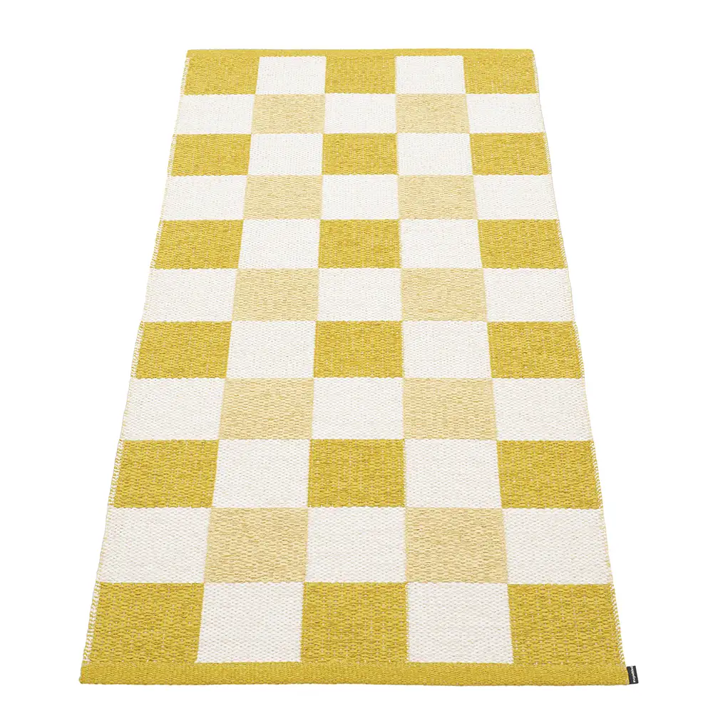Pappelina, Pix matta 70x160 cm Mustard/Vanilla/Pale Yellow