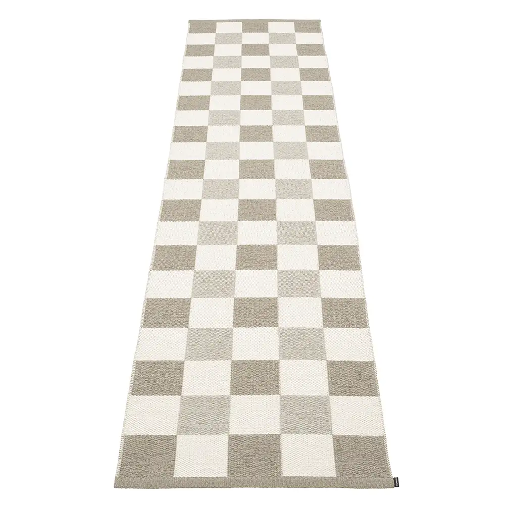 Pappelina, Pix matta 70x300 cm Dark Linen/Vanilla/Linen