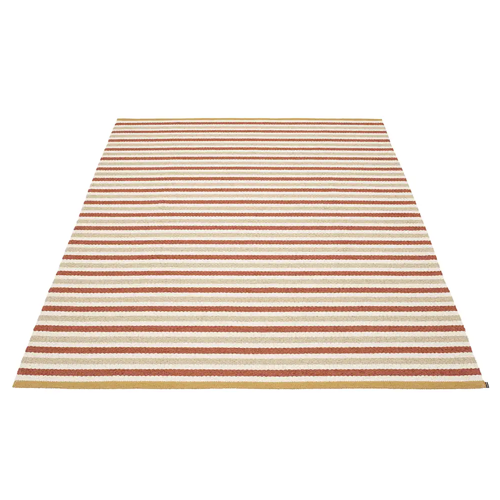 Pappelina, Teo matta 180x260 cm Brick/Beige/Vanilla