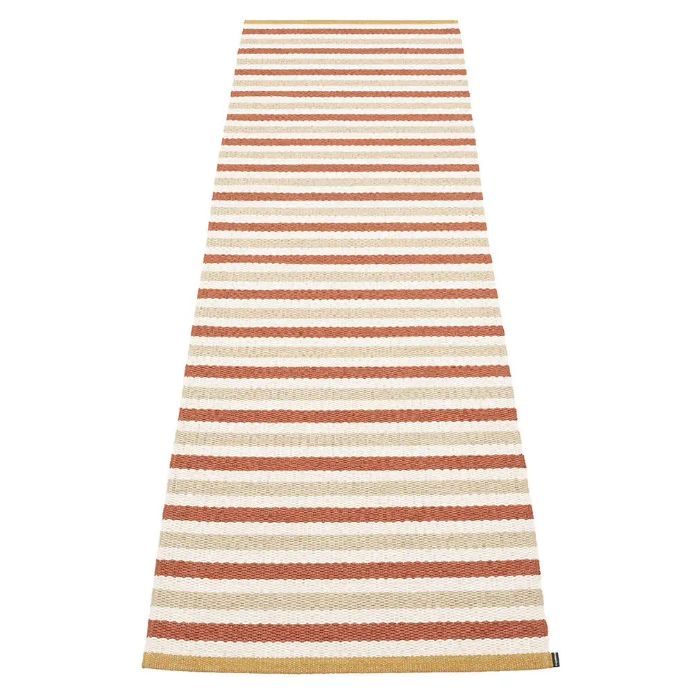 Pappelina, Teo matta 20x240 cm Brick/Beige/Vanilla